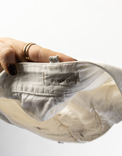 MINIGONNA IN DENIM BIANCO PINKO 2
