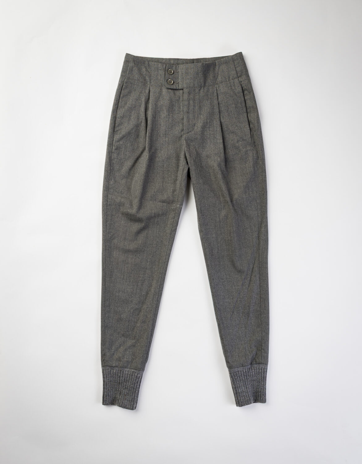 Pantaloni con fondo in maglia a coste Dondup