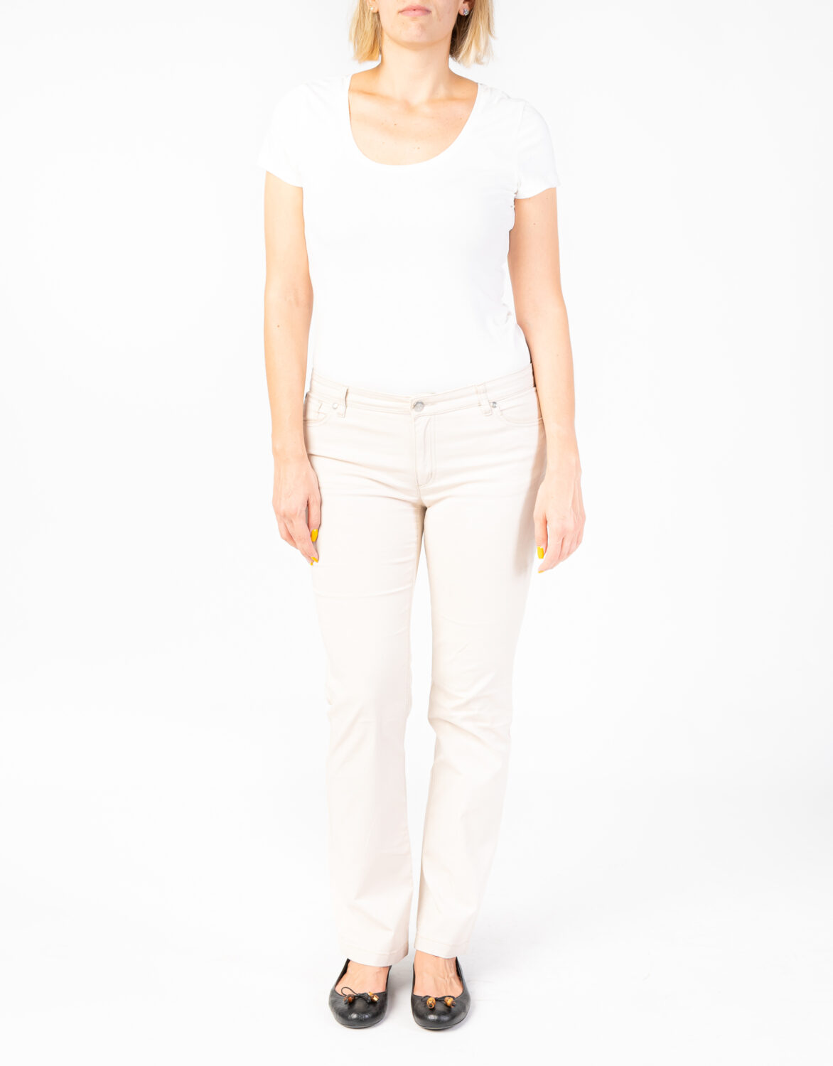 Pantalone Denim Avorio