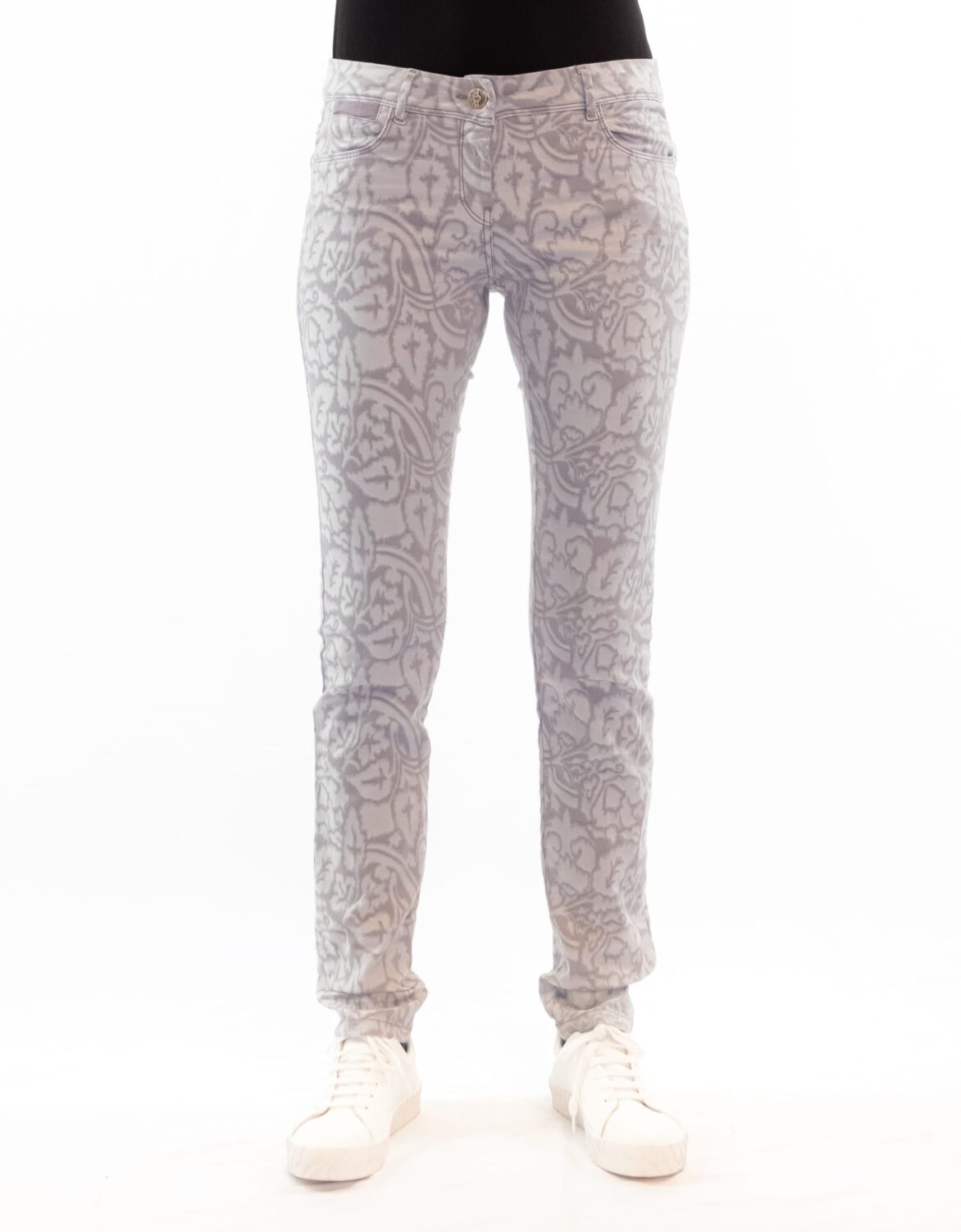 Pantalone skinny stampato