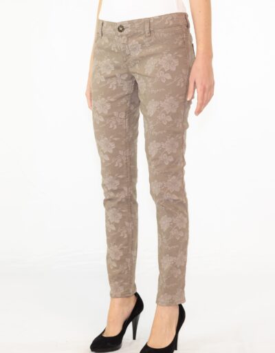 Pantalone elasticizzato damascato 1