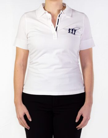 Polo con logo ricamato
