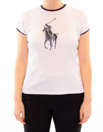 T-shirt girocollo con logo stampato